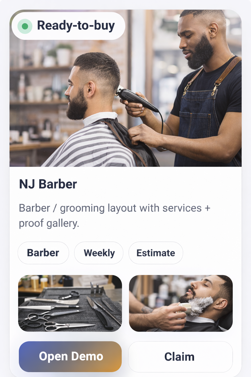 NJ Barber demo